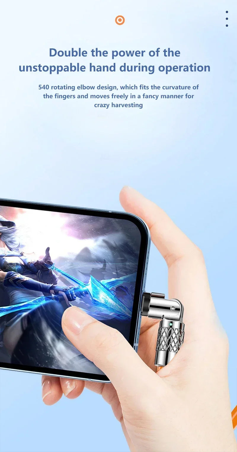 120W USB-C 180° Schnellladekabel