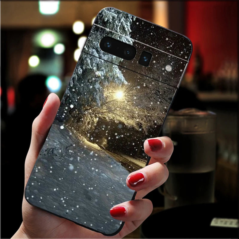 Winter TPU Hülle für Google Pixel 8 9 und 10 Schutz und Design