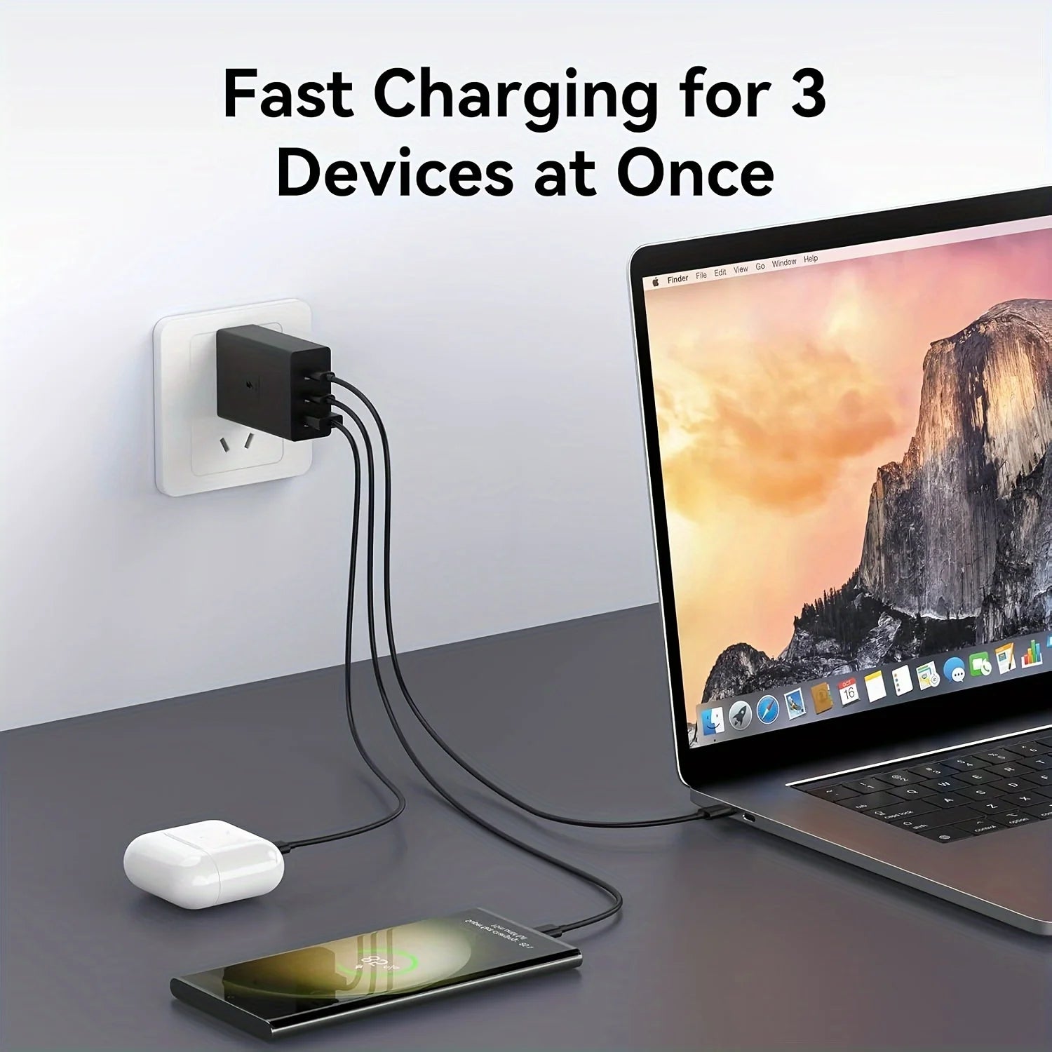 Ladegerät 65W USB C+A Adapter