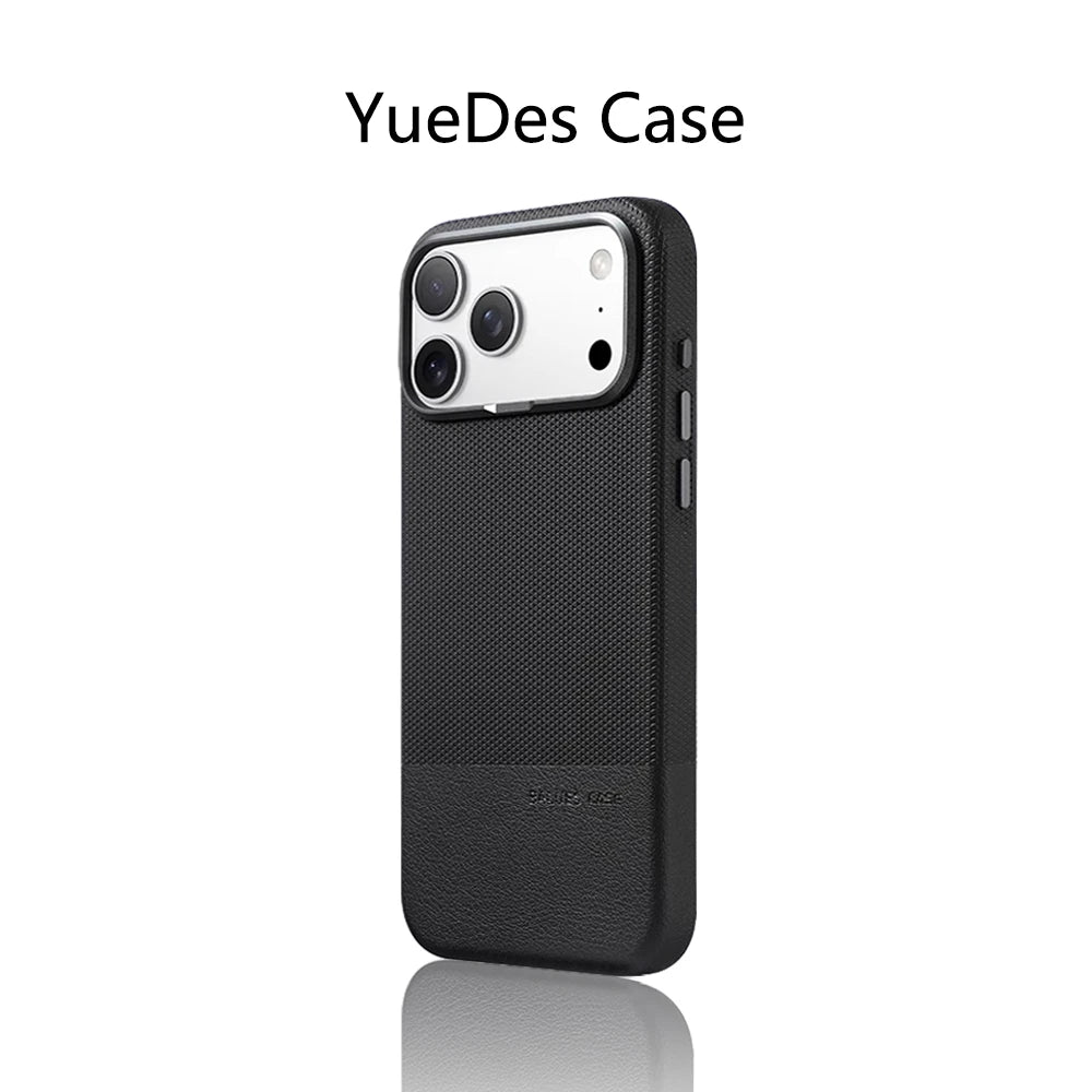 Luxus Lederhülle mit MagSafe für iPhone 17 Pro Max