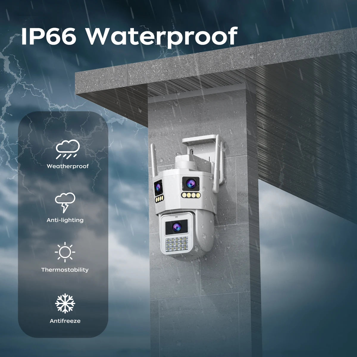 6K HD PTZ IP Kamera Drei Linsen Outdoor 5G WiFi