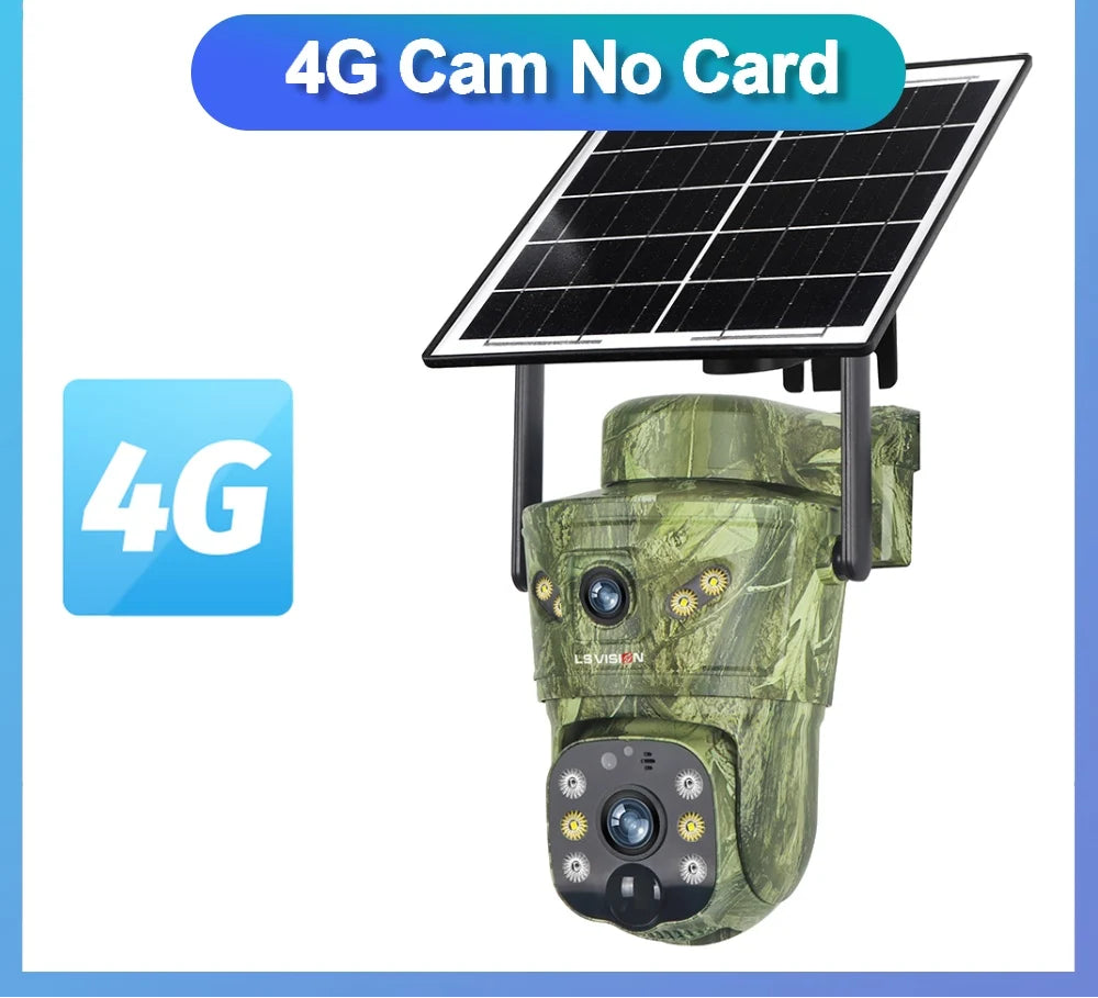 8MP 4G Solar Surveillance Camera with Dual Screens