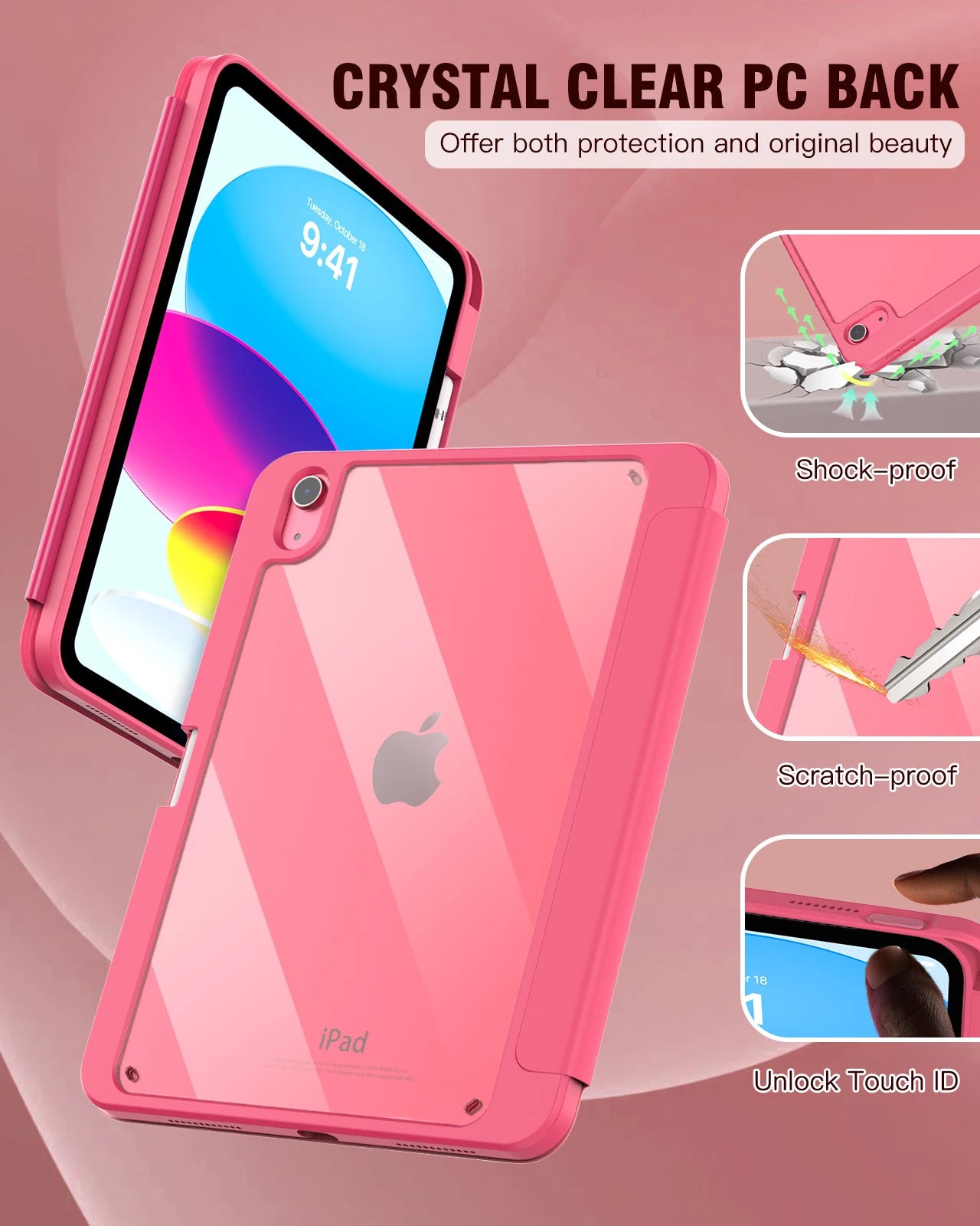 iPad 10 Hülle 2022 mit Stifthalter