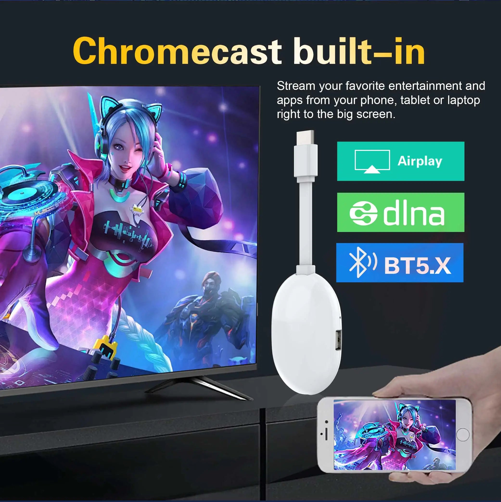 Ultra 4K Android TV Stick Q2 Smart Player