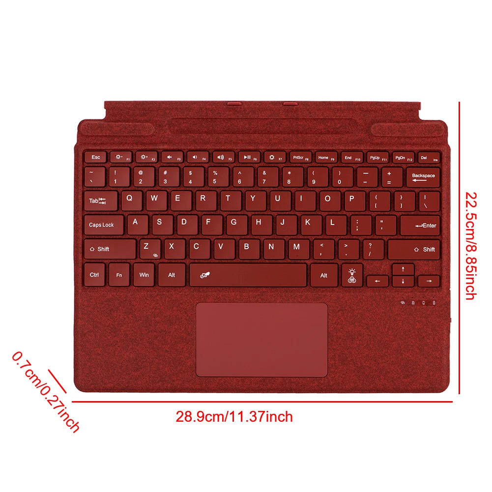 Ultraschlanke Bluetooth-Tastatur für Surface Pro 8–11