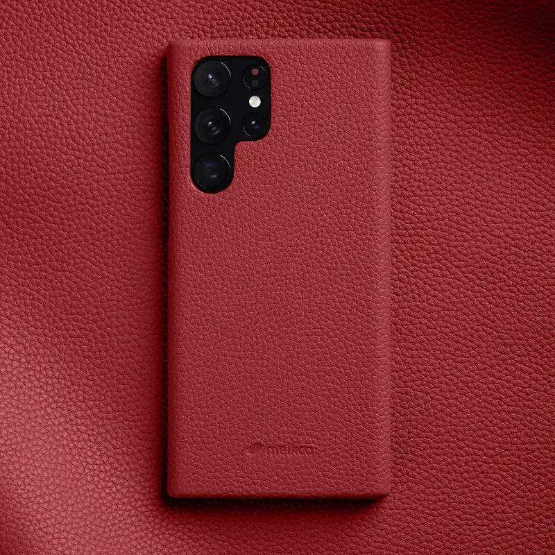 Handgefertigte Echtledertasche für Galaxy S25 Ultra