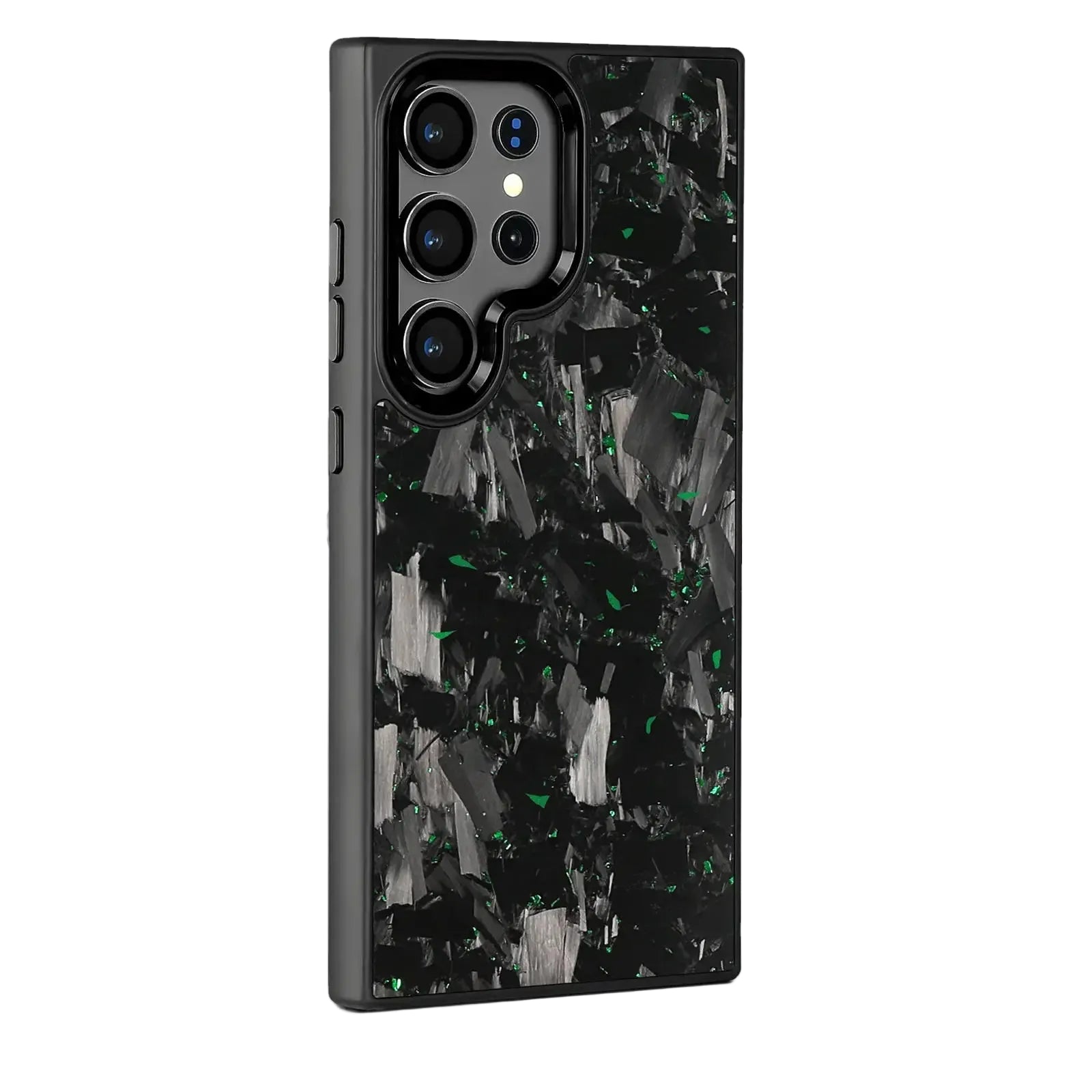 Glänzende Kohlefaser Hülle für Galaxy S25 Ultra