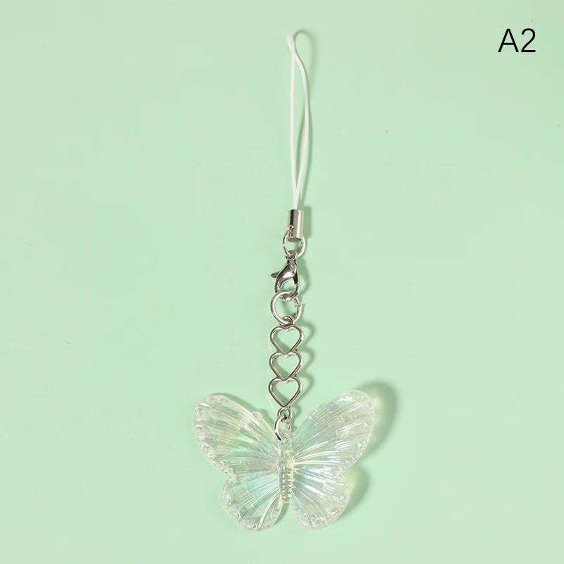 Bunter Schmetterling Handy-Lanyard mit Anhänger