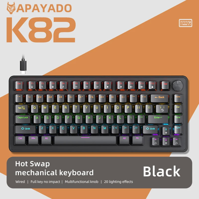 APAYADO 75% Mechanische Gaming-Tastatur