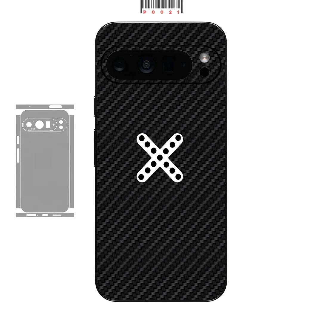 Kohlefaser Hautfolie für Pixel 9–7 Pro