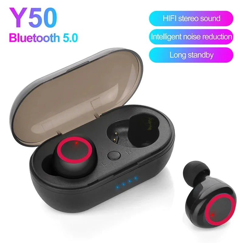 Y50 TWS Bluetooth 5.0 Kabellose Stereo-Ohrhörer mit Mikrofon