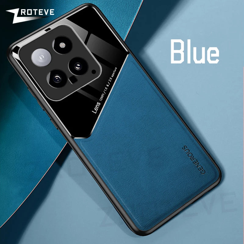 Xiaomi 14 PU Leder Hülle Magnetisch