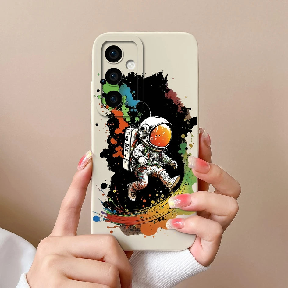 Leopard print silicone case with camera protection