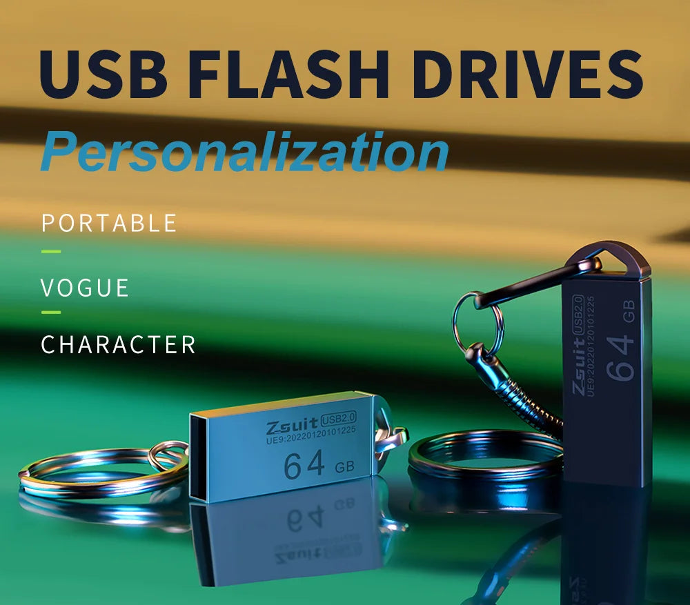 Metall USB-Stick 128GB Hochgeschwindigkeits Pen Drive