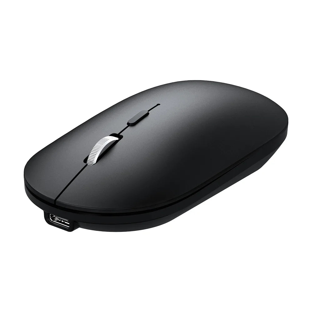 Leise kabellose Bluetooth-Maus, wiederaufladbar, kompatibel