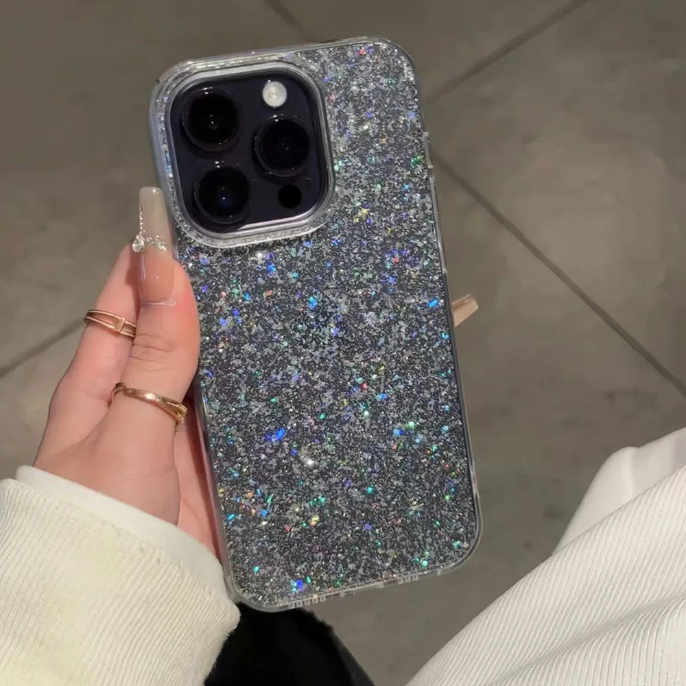 Glitzer Transparente Bling Hülle für iPhone 17