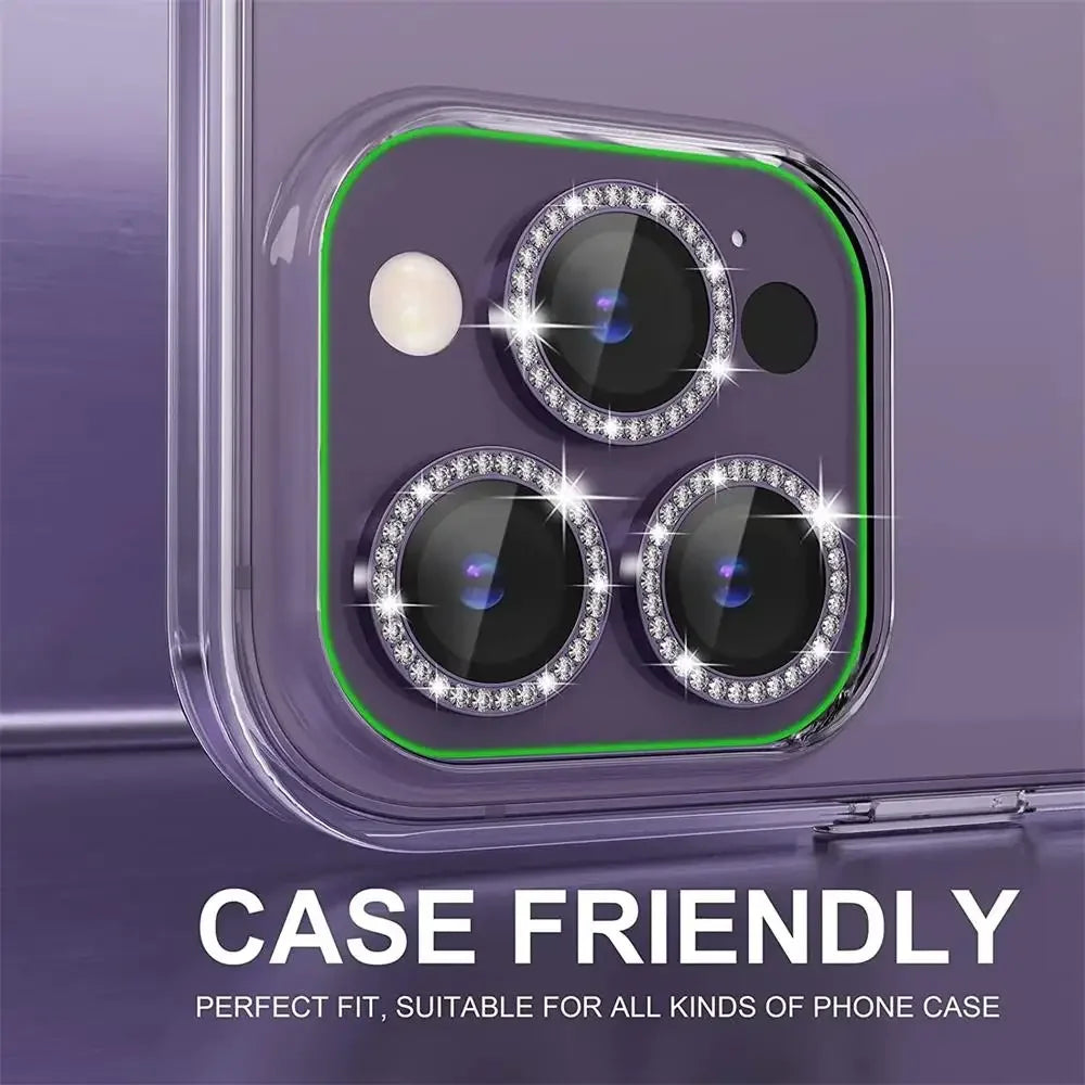 Glitzernde Diamant Kamera Schutz Hülle für iPhone 17