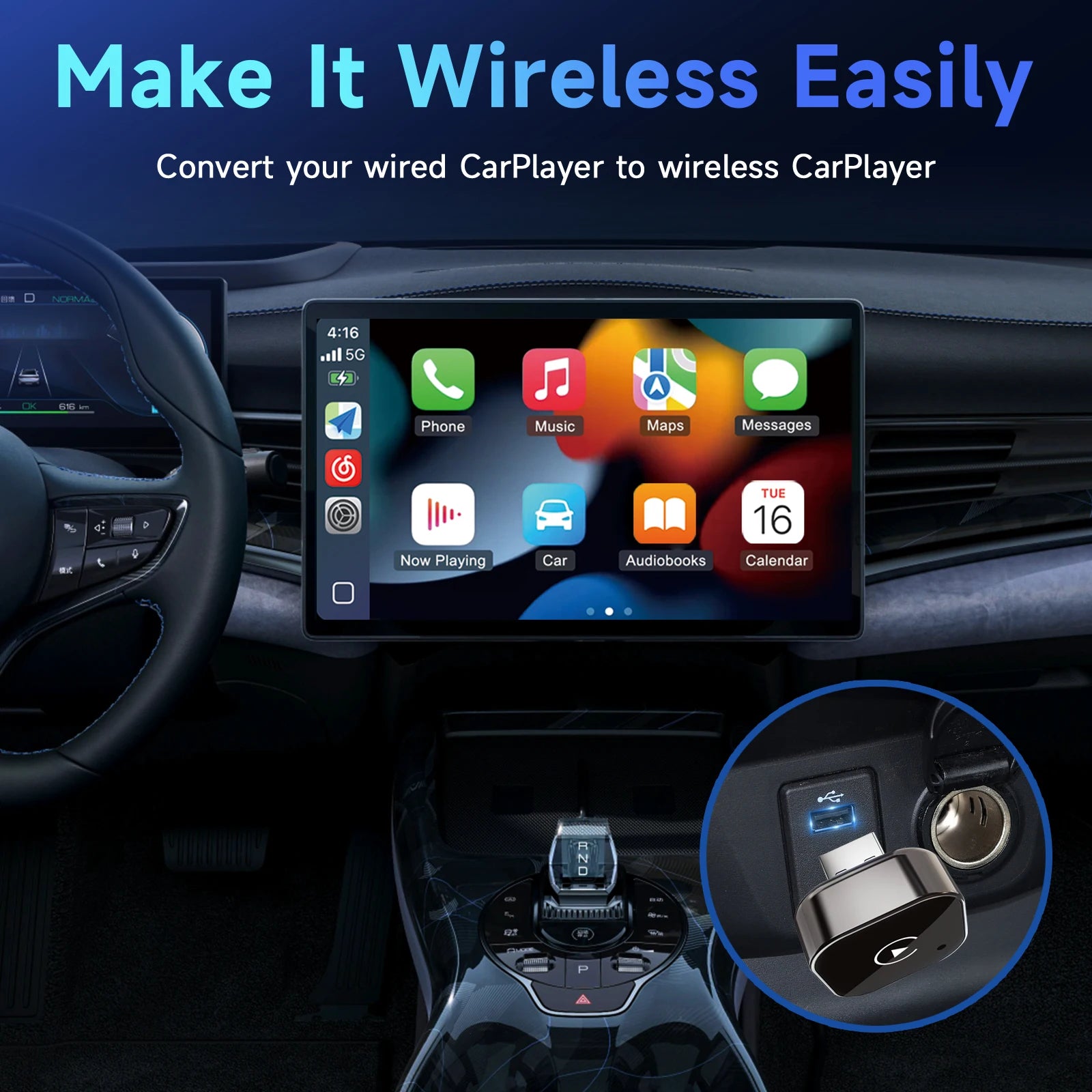 2025 Mini Wireless CarPlay Adapter