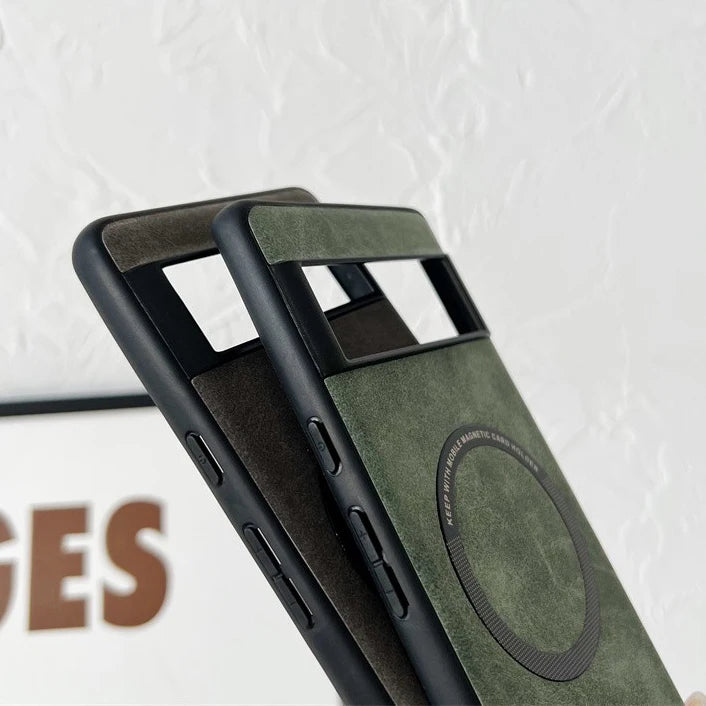 Luxuriöse Leder-Magsafe-Hülle für Pixel