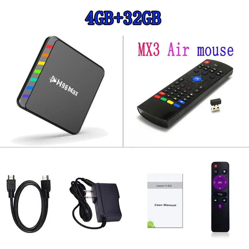 4K Smart TV Box Android 11 with WiFi6 & Quad Core