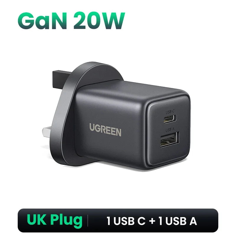 20W GaN Mini USB-C Charger PD3.0 QC3.0