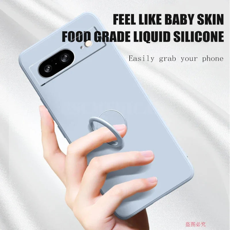 Pixel 8 9 Ringhalter Silikon Hülle