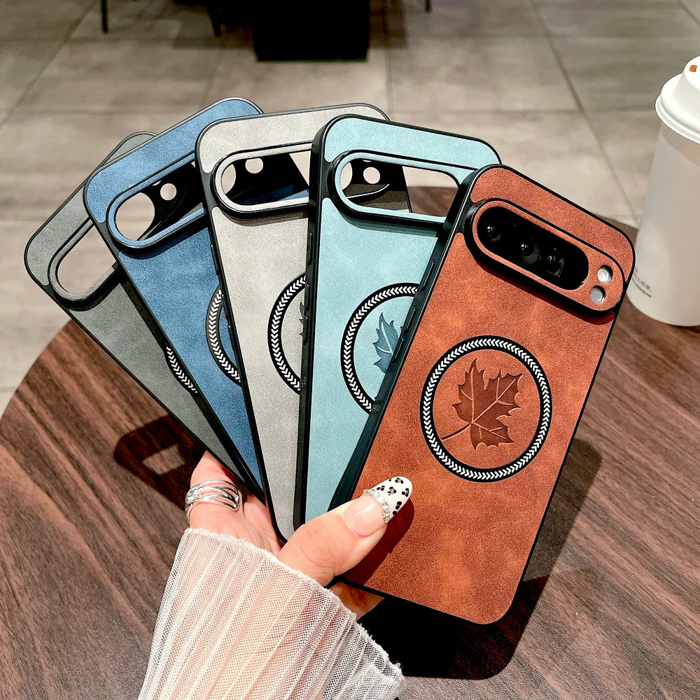 Luxus Kunstleder Hülle Pixel 9 8 Pro XL