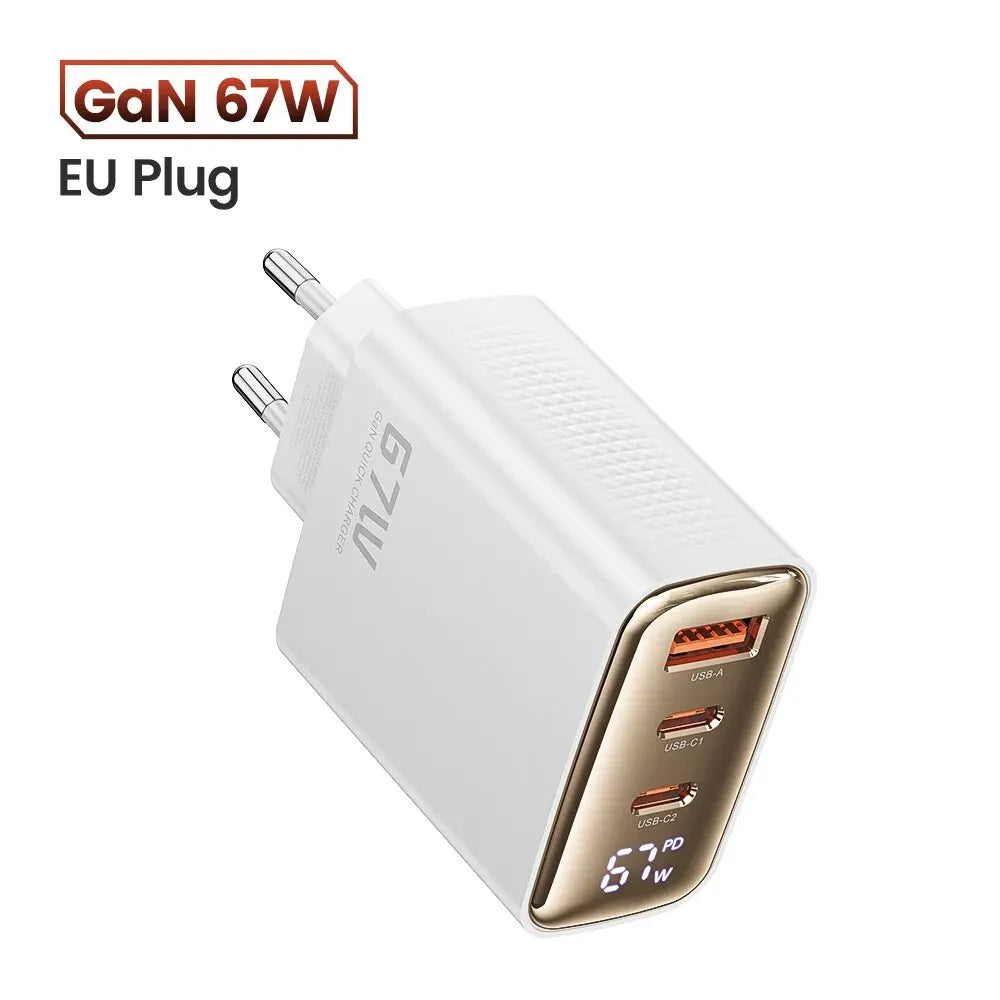 Toocki 67W GaN USB-C Ladegerät mit Display