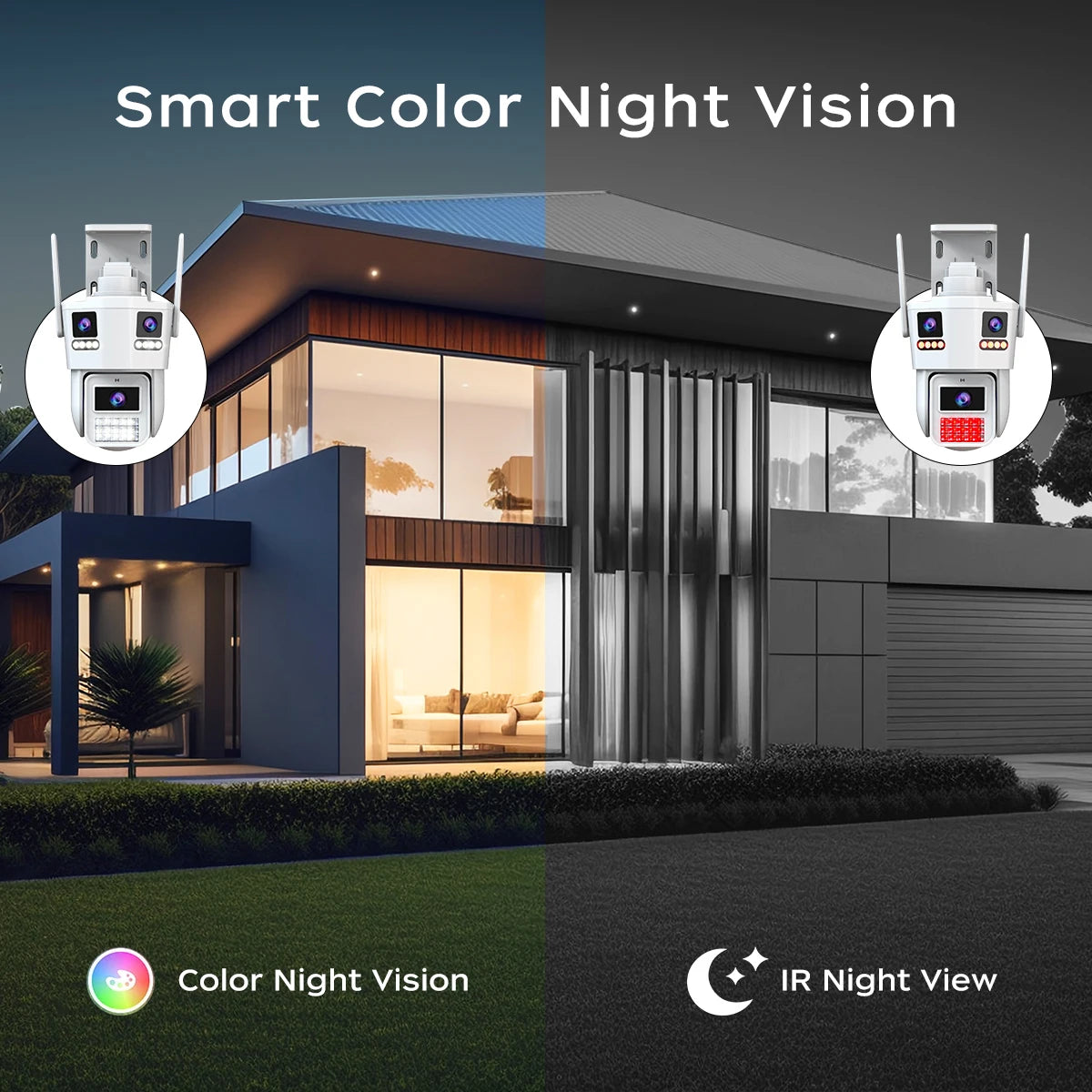 6K HD PTZ IP Kamera Drei Linsen Outdoor 5G WiFi