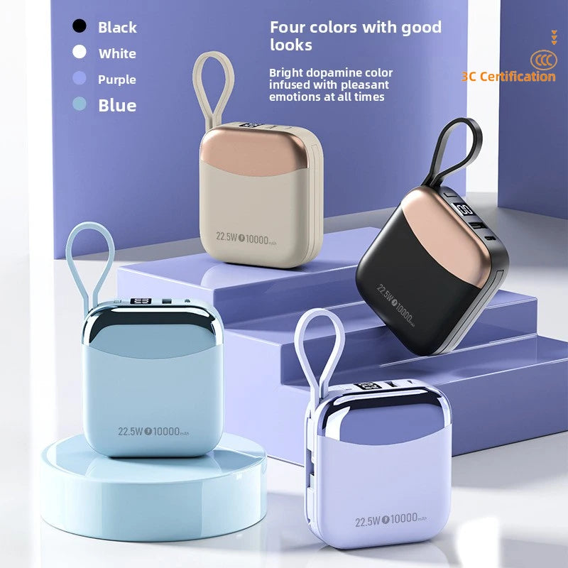 Mini batterie externe à charge rapide 10 000 mAh 66 W