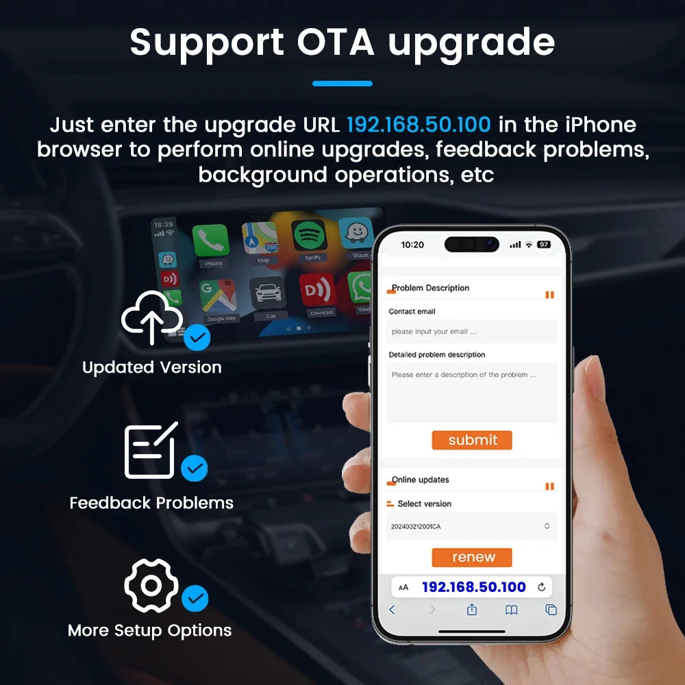 Adaptateur CarPlay sans fil Carlinkit MINI SE