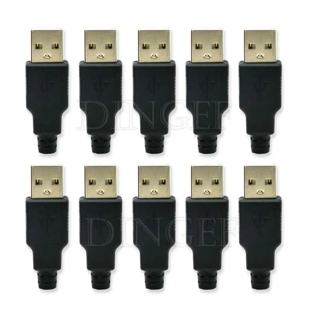 USB Typ A Stecker und Buchse 4 Pin Set