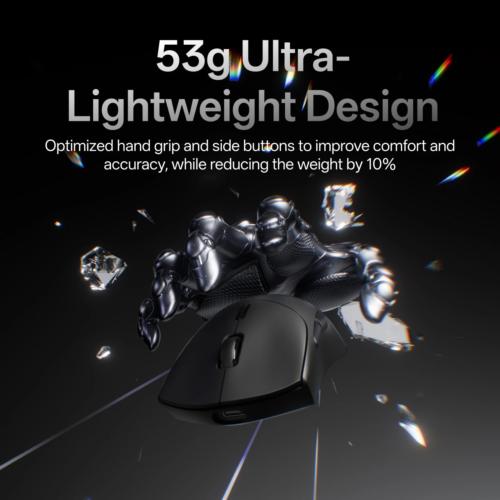 Leichte Wireless Gaming-Maus mit 8K Polling-Rate