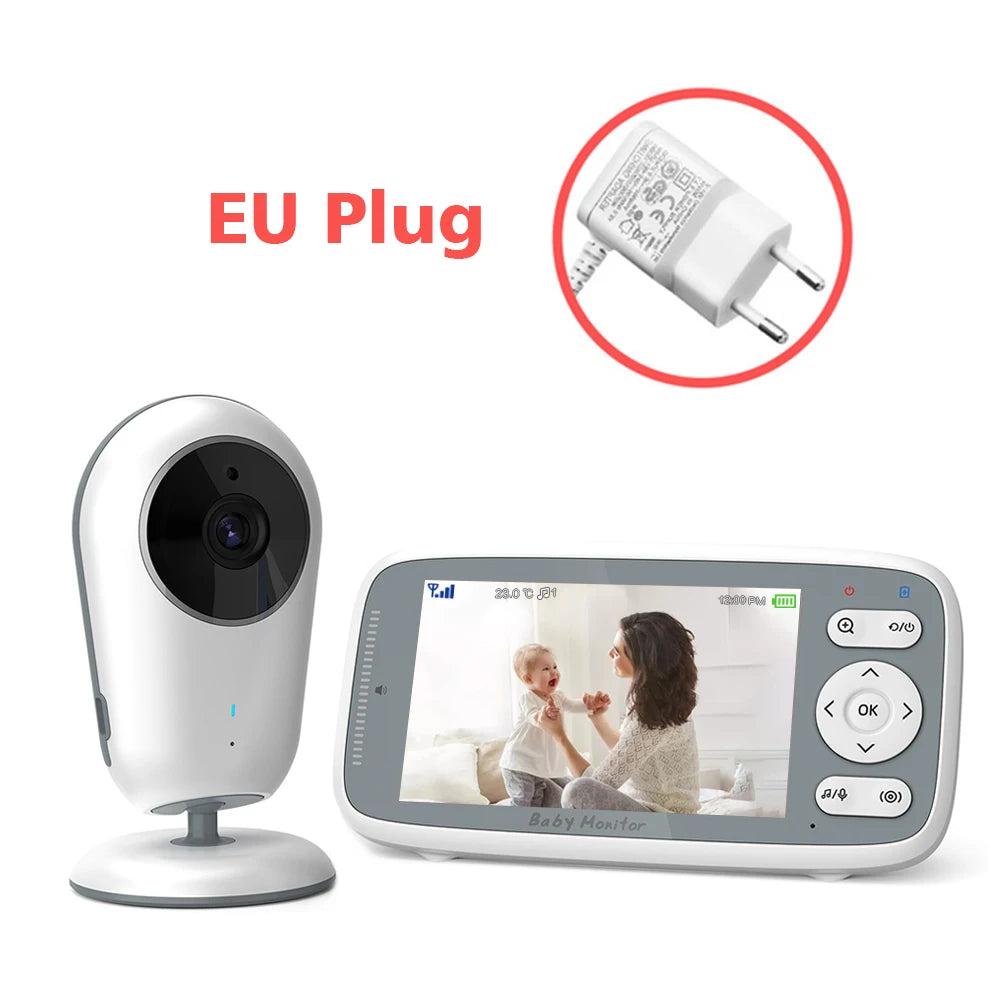 Video Babyphone 4" HD mit Zwei-Wege-Audio & Nachtsicht