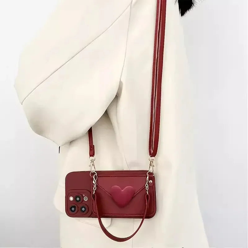 Handykette & Umhängetasche mit Kartenhalter