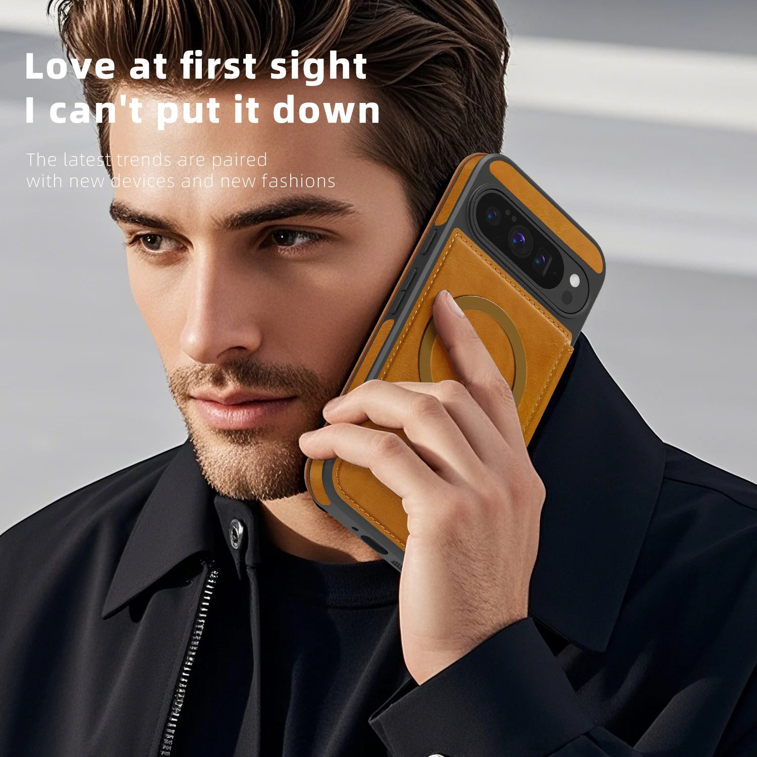 RFID Leather Flip Case for Google Pixel 10 Pro