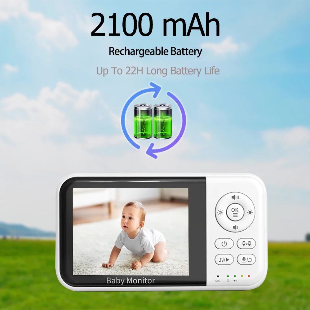 Kabelloser 3,2 Zoll Baby Monitor mit Video & Audio