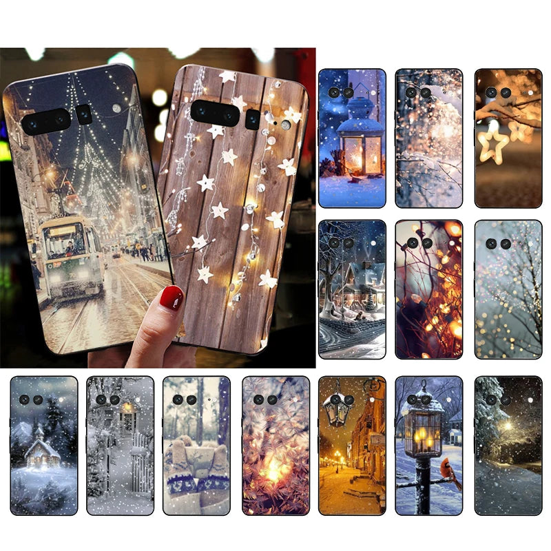 Winter TPU Hülle für Google Pixel 8 9 und 10 Schutz und Design