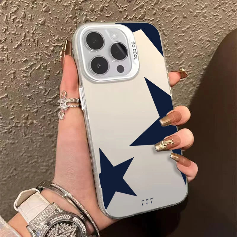 Leopardenprint Stern Design Hülle für iPhone 17