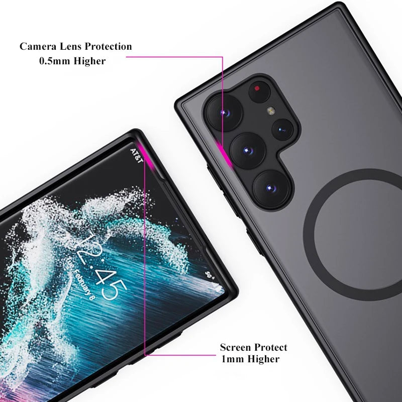 Magnetische Ständerhülle für Samsung S24/S23