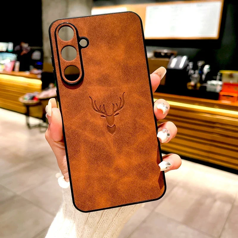 Retro Leder Handyhülle für Samsung Galaxy Modelle