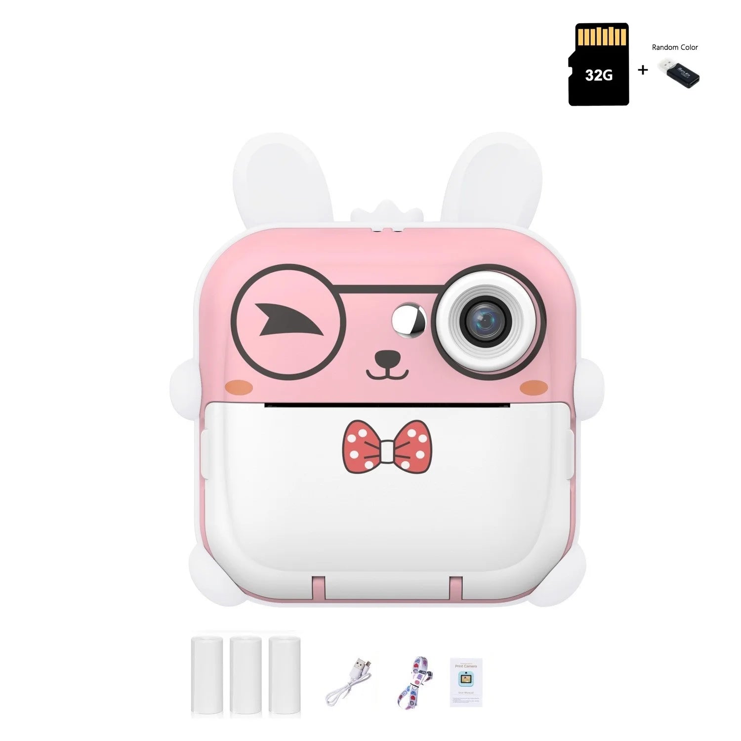 Kinder 1080P HD Digitalkamera Mini Thermodrucker