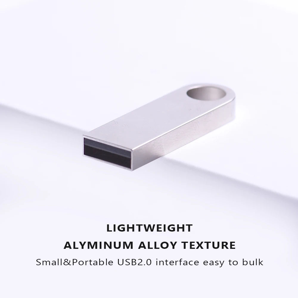 Bunter USB-Metall-Stick 4GB–128GB mit Schlüsselanhänger