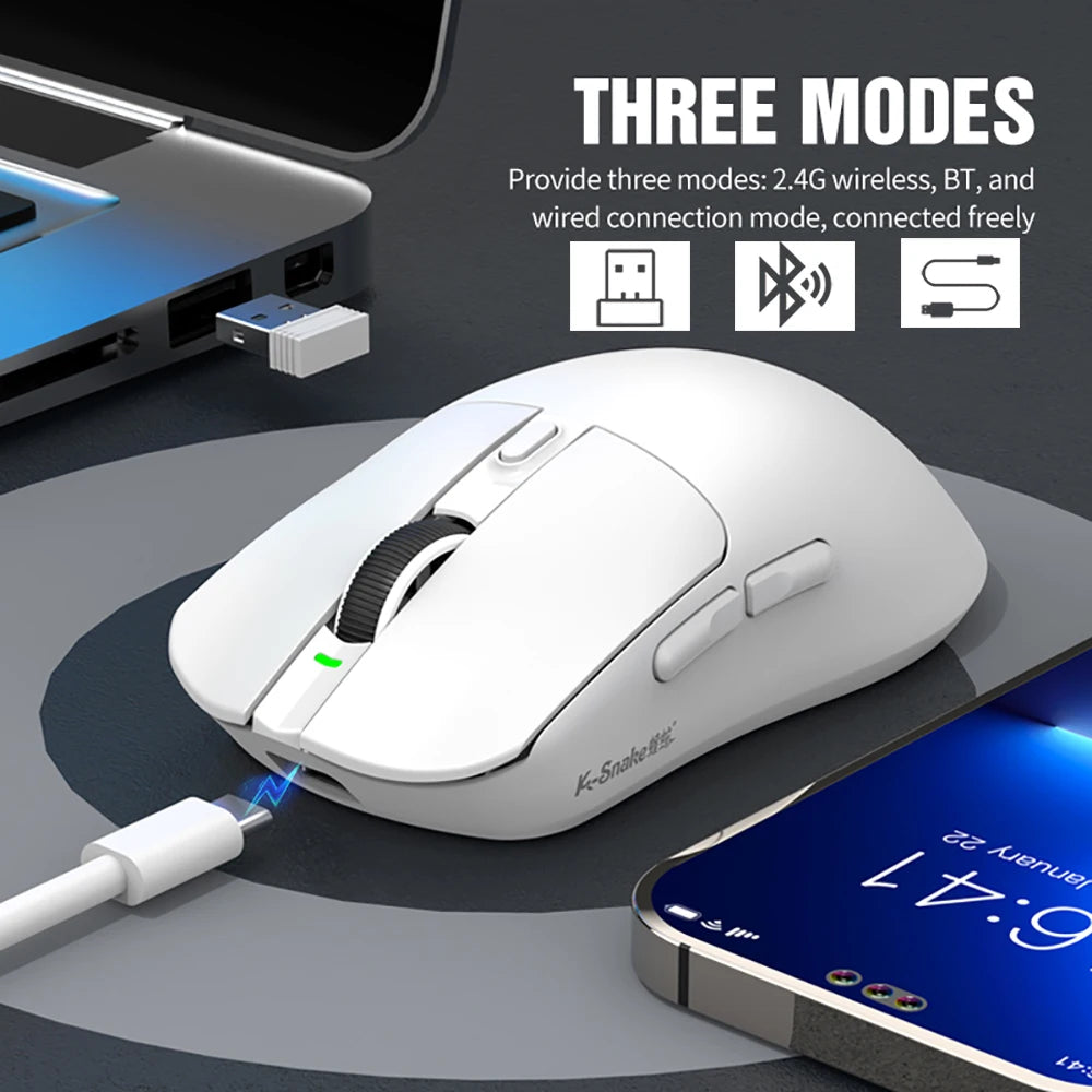 X11 Tri-Mode Wireless Gaming-Maus 12000 DPI RGB