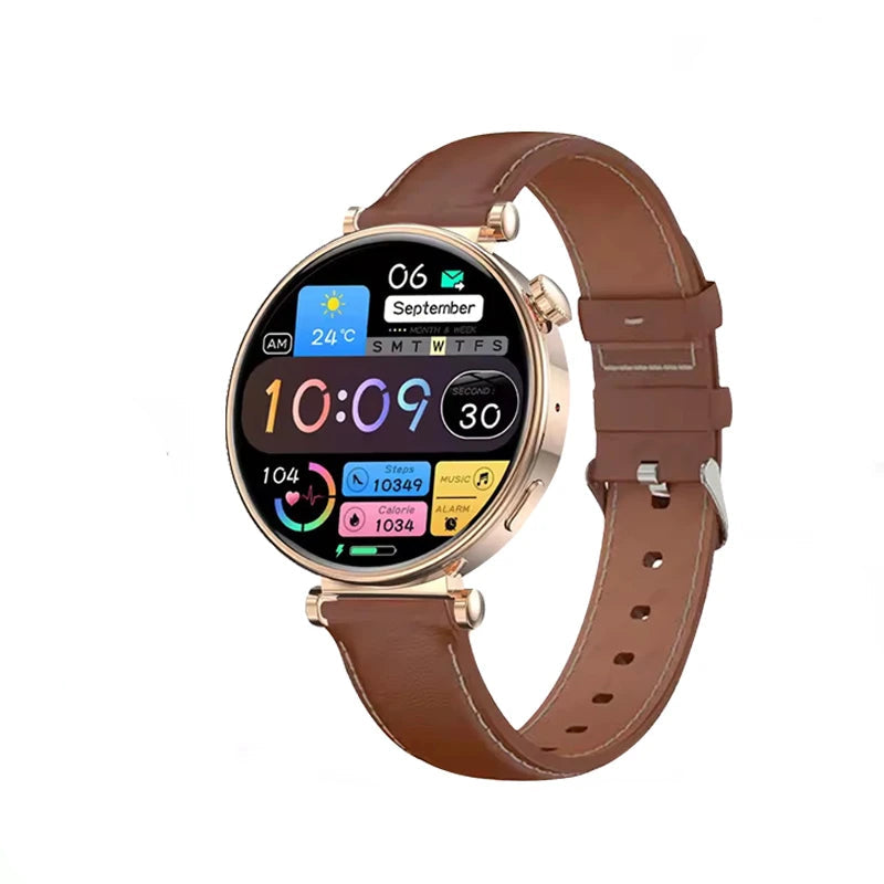 Elegant women's smartwatch GPS NFC fullscreen 2025