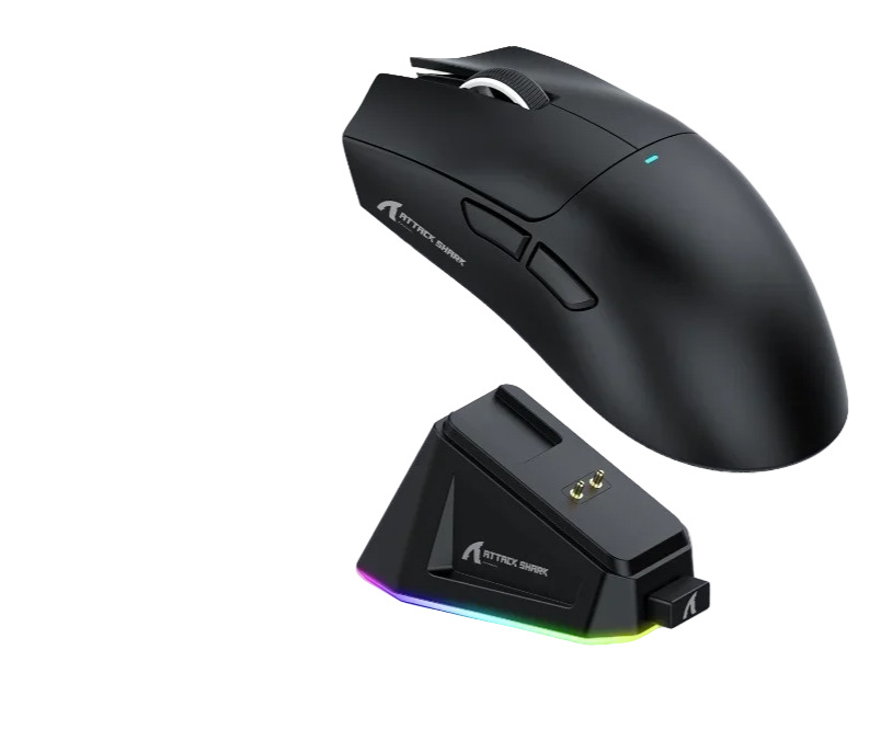 Ultraleichte Bluetooth Gaming Maus mit Magnetdock