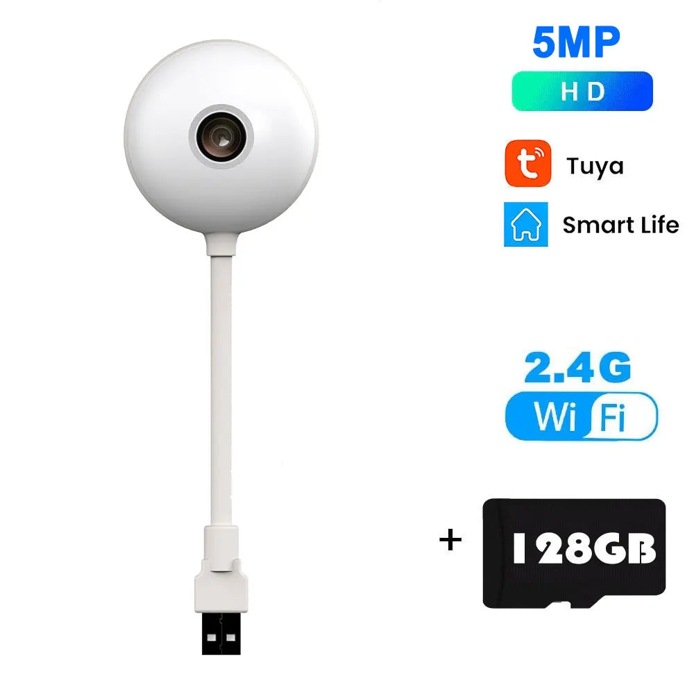 5MP Mini WiFi Babymonitor Kamera mit AI Tracking