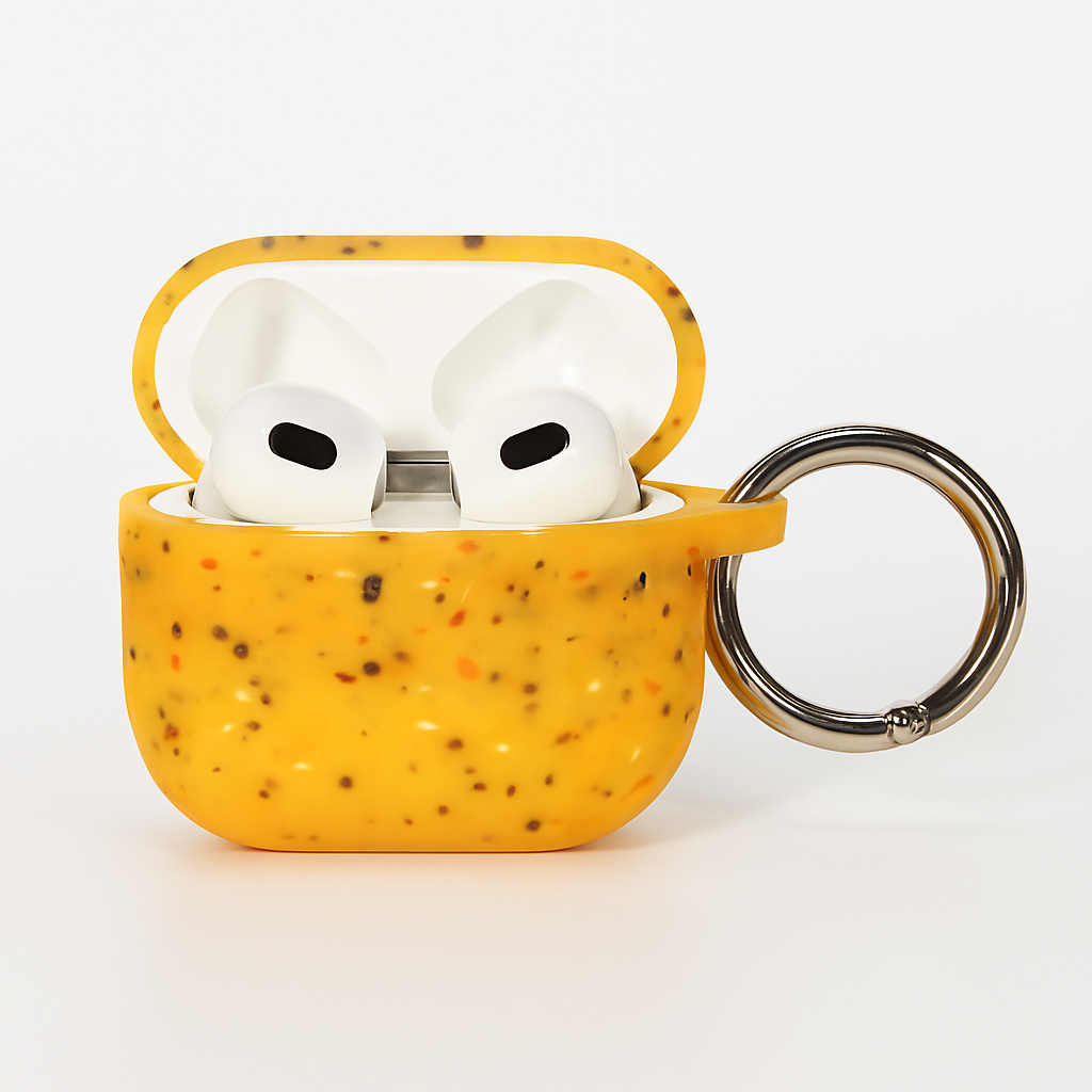 Leuchtende Silikonhülle für AirPods mit Anhänger