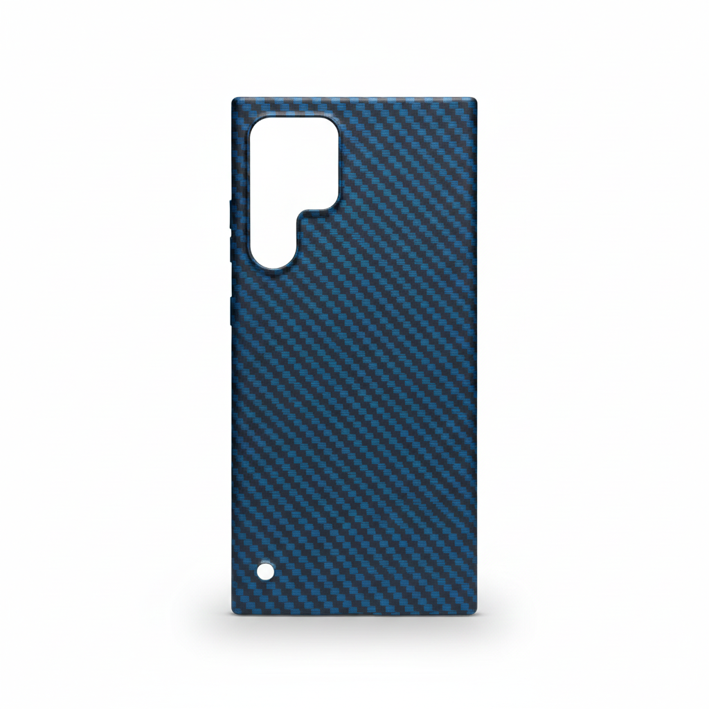 Frameless carbon texture case for Galaxy S24 Ultra