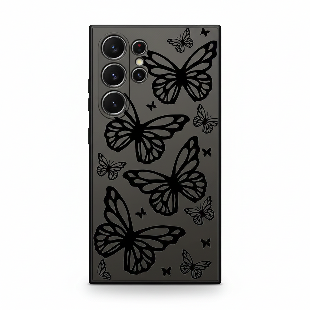 Butterfly Case Black for Samsung Galaxy